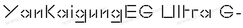 YanKaigungEG UItra G字体转换